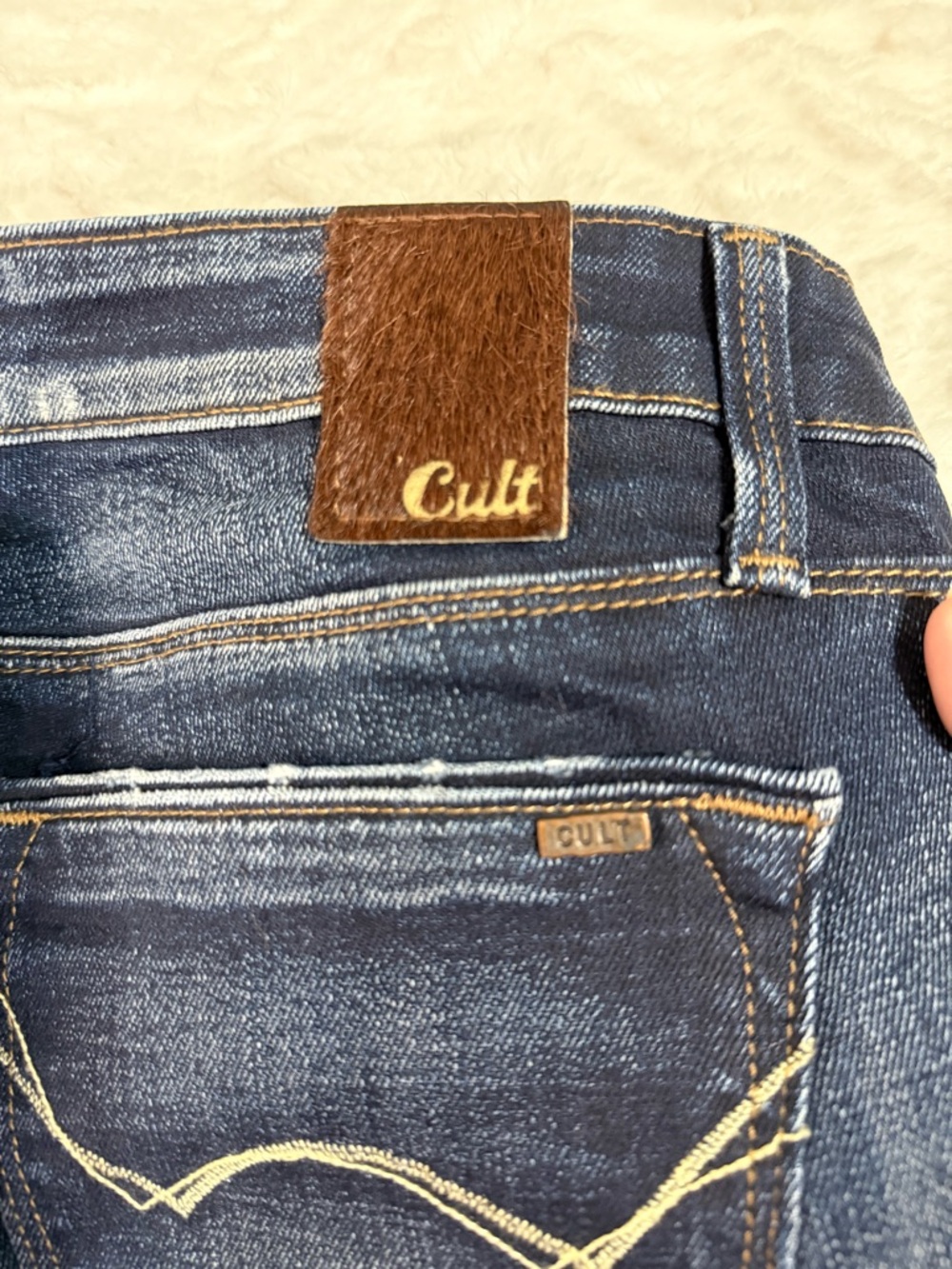 Cult Dark Wash Women's Bootcut Jeans - NWOT- Size 32” waist - Picture 12 of 14